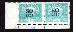 SO 3 B, 5 h blue-green double strip with counters, and DZ - ...