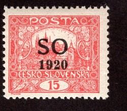 SO 5 E, 15 h brick red, ŽZ 11 1/2 : 10 3/4, tested by Karásek