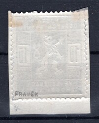 SK 1 ZT, 10 h blue on a piece of paper, signed Franěk, rare and ...