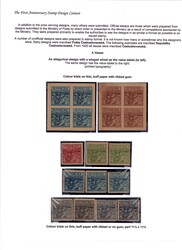 set of rejected designs 2 h, 2x 4-block, Haase printing house
