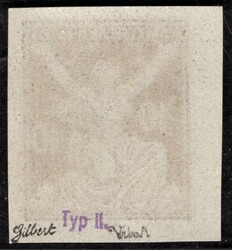 154 N, OR, type II, imperforated, brown 40 h, tested by Gilbert, Vrba