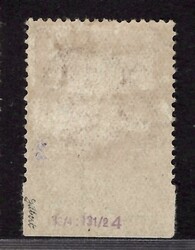 187 P4, 40 h orange, omitted bottom perforation, tested by Gilbert