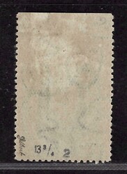 188 B P2, 50 h green, edge piece with omitted perforation, tested by ...