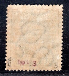 193, P 3, type I, TGM, green 5 Kč, tested by Vrba