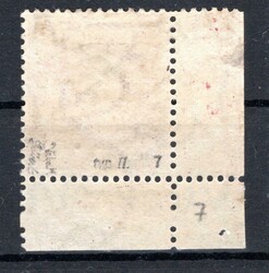 194, P 7, type II, TGM, corner with DČ, red 1 Kč, tried Gilbert, ...