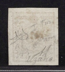 1 XI, 5 Centes orange-yellow, handmade paper type I - first printing, ...