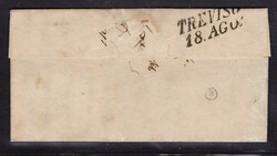 Lombardy - folded letter of very small format paid 3 XI, 15 centes - ...