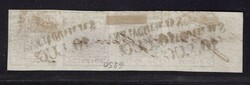 4 XI, edge 4-strip 30 Centes - handmade paper, type I, margin 11 mm