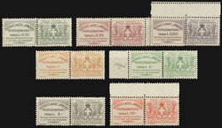 1936. Terza emissione. La serie di sette valori nuovi con gomma ...