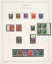 1944. Interessante insieme di francobolli ed emissioni del periodo di ...