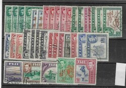 George VI - komplette Satz - Farbe , type ,Zahnungen - 37 st. - kat. ...