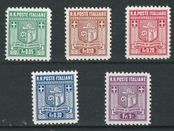 1944, "Coat of arms", MNH, luxus complete set