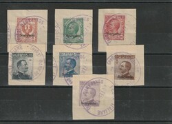 1913, issue for Scarpanto, complete set, used, each value on paper ...