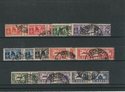 1934, Parcel stamps, complete set, used, fine quality