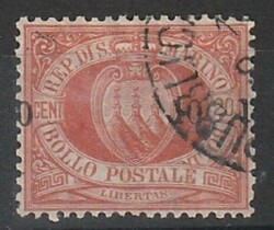 1892, "Overprinted", 10 cent, used, with clear "horse variety", very ...