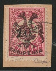 1913, local overprint, used on small paper piece, outstanding quality ...