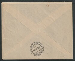 1945,Cover from Verona to Milano, franked with 14 Lire Coralit value, ...
