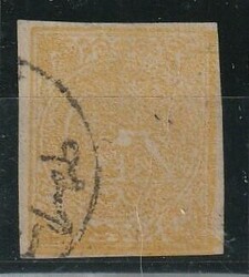 1875, 4K., yellow, used , beautiful item, signed Richter