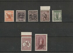 1946, overprinted set, complete, MNH, luxus quality