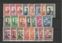 1938, Definitive set, complet, MNH/Hinged, very fine