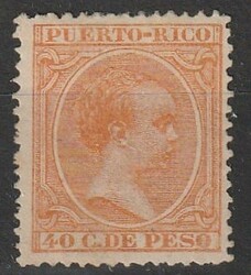 1890, "40 cent. orange", hinged, top value, signed Emilio Diena, very ...