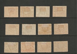 1912, "I Year Republic", the complete set, hinged, some minimal paper ...