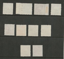 1950/51, "Definitves", the complete set, 10 values, wihout gum as ...