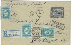 Nyassa 1922 Port Amelia Registered “Expres” Sent to Vienna ...