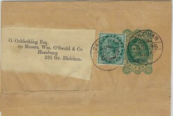 Zanzibar 1895 (10 December) Zanzibar ½a Postal Wrapper Sent to ...
