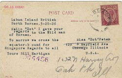 Labuan 1926 Labuan Picture Postcard “View of Coaling Pier” Sent ...