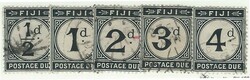 2525: Fiji - Postage due stamps