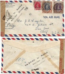 Bahrain 1941 Bahrain Censored AirmailSent to the United StatesBearing ...