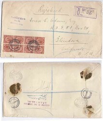 South Africa 1928 Rouxville Large Envelope Registered $ Sent to the ...