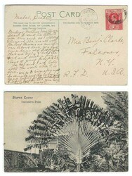 Sierra Leone 1909 Kunso Picture Postcard as Noted in Manuscript ...