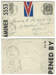 Mauritius 1941 Quartier Militaire 2¢ KGVI Postal Envelope H& G B45 ...