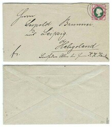 Heligoland 1890 Heligoland Envelope with Internal Delivery Bearing 5 ...