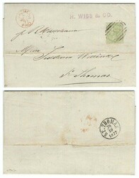 Great Britain Used Abroad 1877 Jacmel, Haiti Folded Entire Sent to St ...