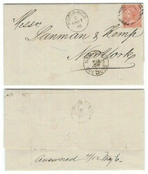 Great Britain Used Abroad 1876 Arecibo, Porto Rico Folded Entire Sent ...