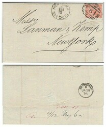 Great Britain Used Abroad 1876 Arecibo, Porto Rico Folded Entire Sent ...