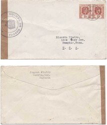 Antigua 1941 Barbuda Envelope Surface Mail Censored Sent to the ...