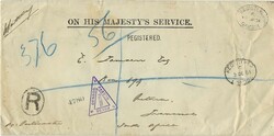 Boer War 1901 Incoming OHMS Envelope Registered &amp; Censored from ...