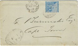 South Africa – Griqualand West 1878 Kimberley Envelope Sent to Cape ...