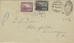 Nicaragua 1903 Incoming Unpaid Envelope ex New Orleans Sent to ...