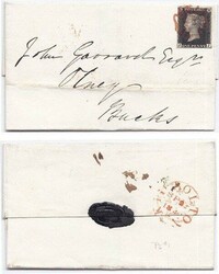 Great Britain 1840 Kimbolton Huntinghamshire Folded WrapperSent ...