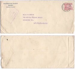 Nauru 1939 Nauru Envelope Censored On Departure Sent to Australia ...
