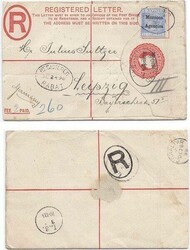 Morocco Agencies 1898 Rabat 20cRegistration EnvelopeH&amp;G C1b ...