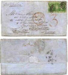 Australia New South Wales 1856 Sydney Folded Letter Sent to England ...