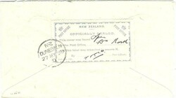 New Zealand 1898 Dunedin Envelope for Local Delivery Found Open & ...