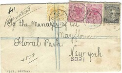 New Zealand 1897 Opotiki Envelope Sent Registered to the United ...