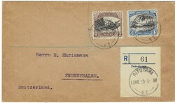Cook Islands 1935 Aitutaki Envelope Sent Registered to Switzerland ...